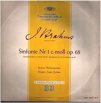LP - Brahms - Sinfonie Nr.1 e-moll op.68 - Eugen Jochum - 0