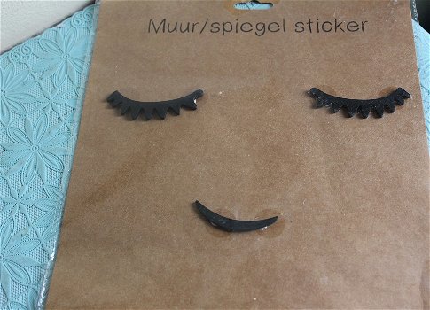 Muur/spiegel sticker - 0