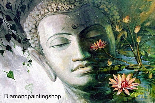 Diamond painting buddha lotus - 0