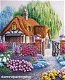 Diamond painting house with flowers XL - 0 - Thumbnail