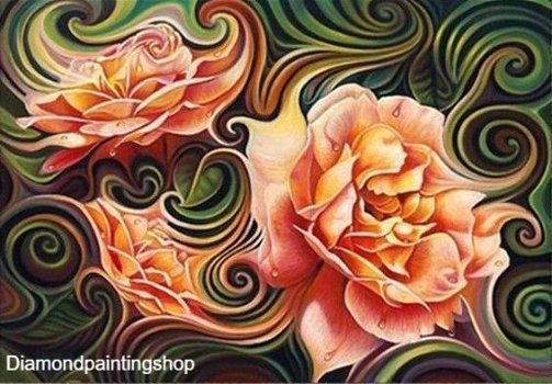 Diamond painting elegant rose XL - 0