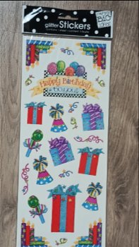 stickers XL Birthday - 0