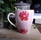 Vrolijke mok / beker met bloemen - roze - 0 - Thumbnail