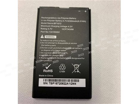 New battery BP1672 2300mAh 3.7V for Moxee BP1672 130100091 - 0