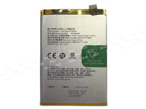 High-compatibility battery BLP893 for OPPO reno7 - 0