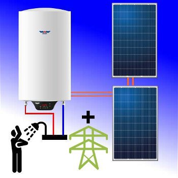 Hybride Solar 100 liter Elektrische boiler, Aparici - 0