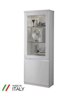Vitrinekasten 1 deuren Italiaanse hoogglans-gratis LED-Sale- - 2
