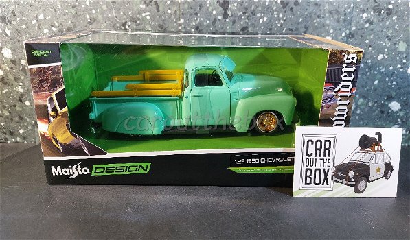 Chevrolet 3100 pickup 1950 groen 1/25 Maisto - 4