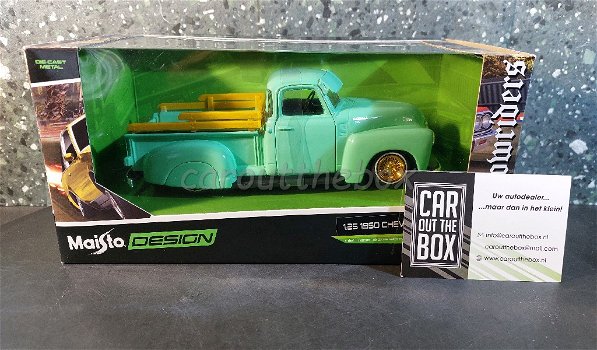 Chevrolet 3100 pickup 1950 groen 1/25 Maisto - 5