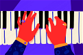 Wie geeft er pianoles? Omgeving Leek (gr) - 0 - Thumbnail
