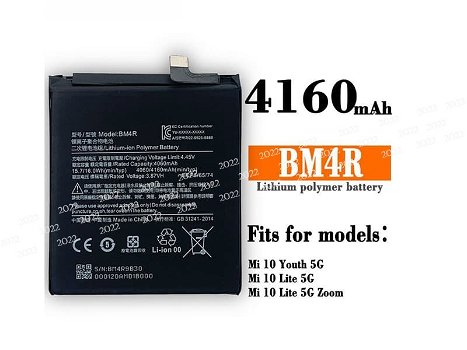 New battery BM4R 4160mAh/16.0WH 3.87V for Xiaomi Mi 10 Lite - 0