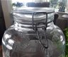Vintage grote glazen rumtopf / rumpot - met weckfles afsluiting - 5 - Thumbnail