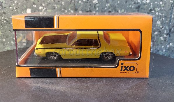 Plymouth Fury road runner 1975 geel 1/43 Ixo V999 - 3