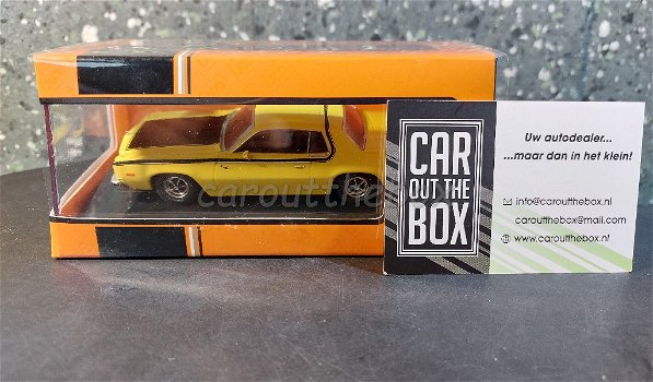 Plymouth Fury road runner 1975 geel 1/43 Ixo V999 - 5