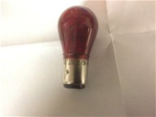 Rood gekleurde lamp 12volt 5w/21w (remlicht achterlicht), voor witte lichten