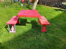 nklapbare picknicktafel voor 4 personen - aluminium