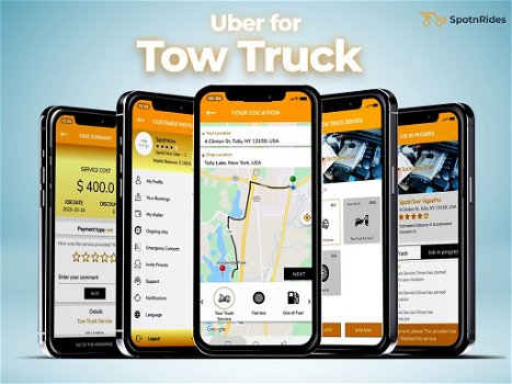Uber for Tow Trucks App | SpotnRides - 5
