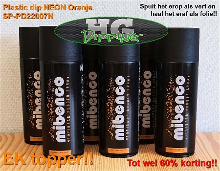 Maak je fiets opvallend met de EK! Plastic dip Neon Oranje - 2