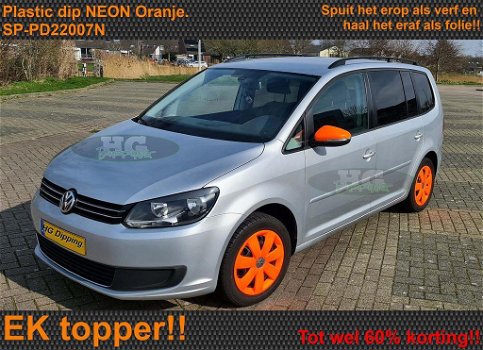 Tijdelijk je motor of onderdelen met de EK NEON oranje? Spuit er plastic dip op!! - 4