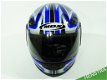 MDS Motor Helm 22R-050057P-038 E11 Robbiano Design Blauw - 2 - Thumbnail