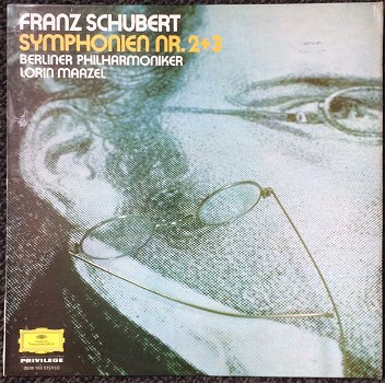 LP - Franz Schubert - Symphonien Nr. 2 + 3 - Berliner Philharmoniker, Lorin Maazel - 0