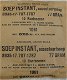 Rantsoen Pakje, GROEP 10-IN-1, Soep Instant Ossestaartsoep, Koninklijke Landmacht, 1961.(Nr.5) - 1 - Thumbnail