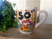 Beker / mok voor verjaardag van 50 jaar (abraham) - 1 - Thumbnail