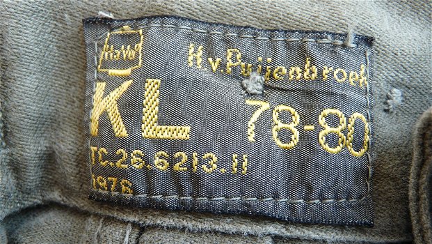Broek, Gevechts, Uniform, M67, KL, maat: 78-80, 1976.(Nr.1) - 6