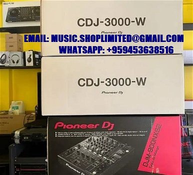 Nieuw Pioneer DJ CDJ-3000-W/ Pioneer DJM-A9 DJ-mixer/ Pioneer CDJ-Tour1/ Pioneer CDJ-2000NXS2 - 2