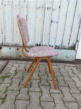 Vintage stoel, nieuw bekleed - 0
