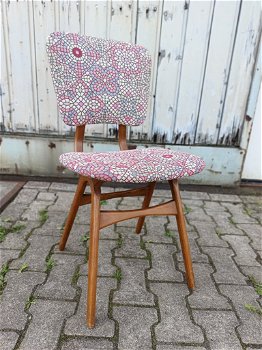Vintage stoel, nieuw bekleed - 2