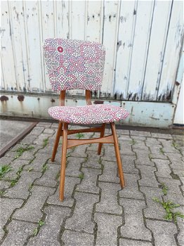Vintage stoel, nieuw bekleed - 4