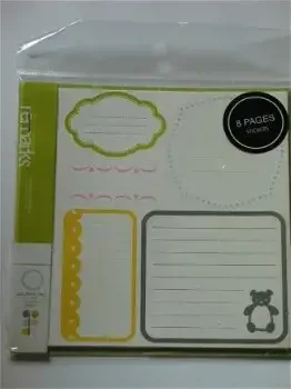 American craft remarks stickerbook journaling baby - 0