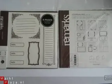 American craft remarks stickerbook journaling brown 2 - 0