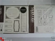American craft remarks stickerbook journaling brown 2