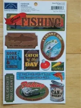 Karen Foster cardstock stickers fishing - 0