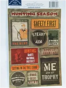 Karen Foster cardstock stickers the hunt