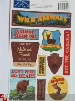 Karen Foster cardstock stickers wildlife - 0