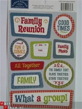 Karen Foster cardstock stickers family thogether - 0