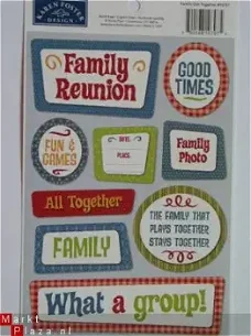 Karen Foster cardstock stickers family thogether