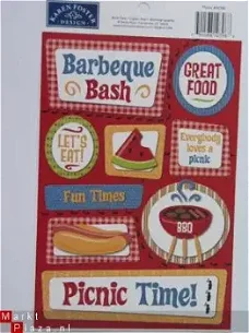 Karen Foster cardstock stickers picnic