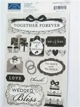 Karen Foster cardstock stickers together forever - 0