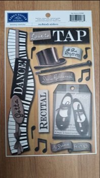 Karen Foster cardstock stickers tap dance - 0