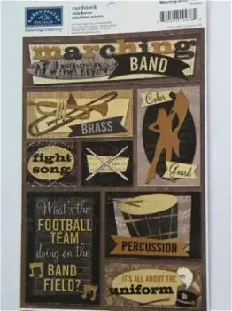 Karen Foster cardstock stickers marching band - 0