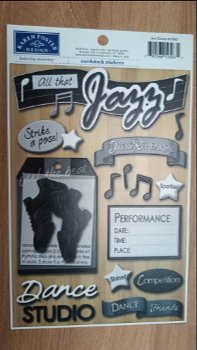 Karen Foster cardstock stickers jazz dance - 0