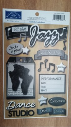 Karen Foster cardstock stickers jazz dance