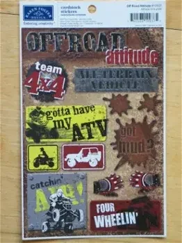 Karen Foster cardstock stickers off road attitude - 0