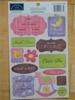 Karen Foster cardstock stickers smiles and giggles - 0