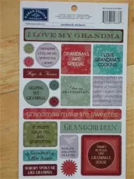 Karen Foster cardstock stickers my grandma - 0