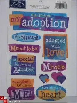 Karen Foster cardstock stickers adoption - 0